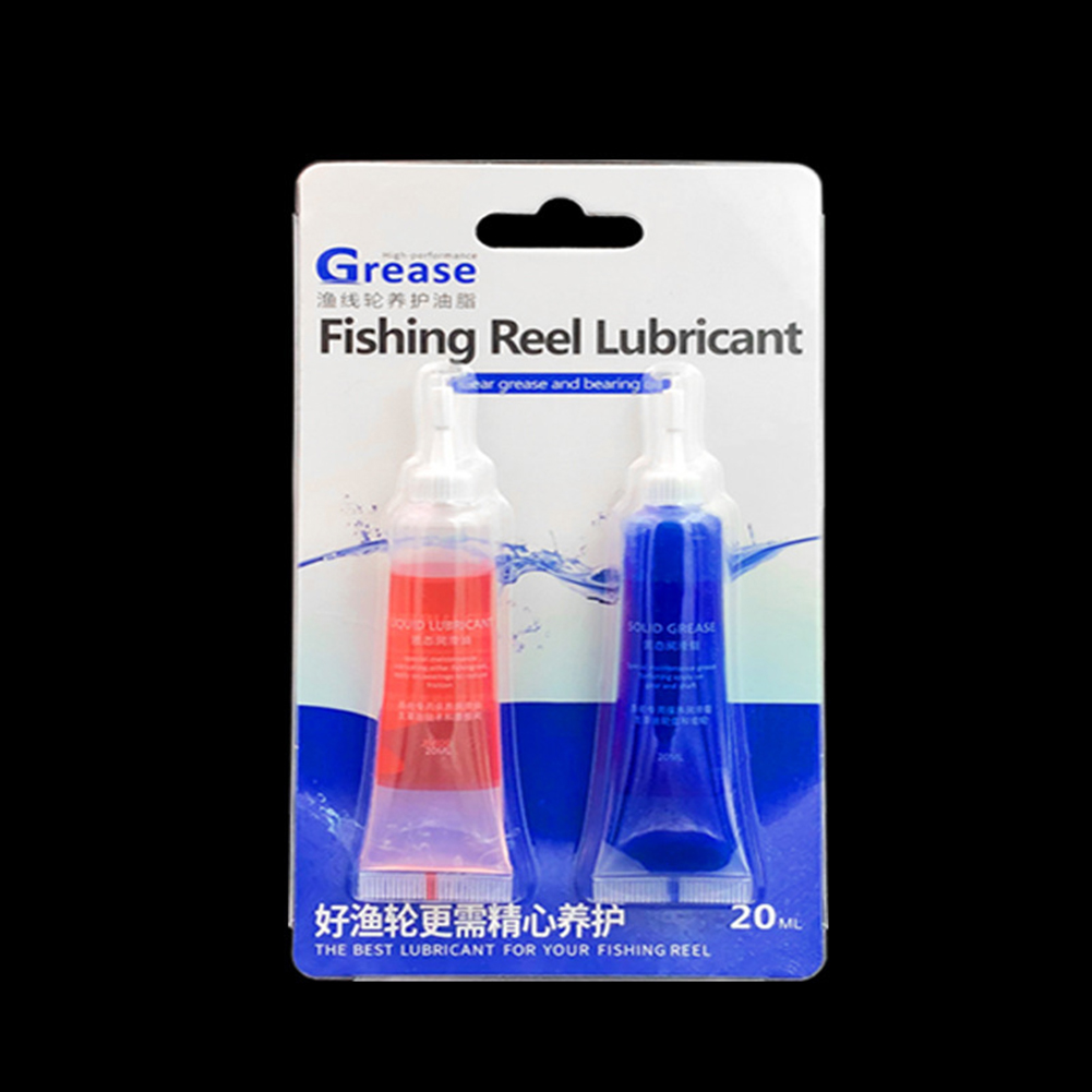 Reel Oil - 1/2 ชิ้นรอกตกปลาป้องกันจาระบีน้ำมันหล่อลื่นสำหรับชุดคอมโบรอกตกปลาบำรุงรักษาอุปกรณ์ตกปลาเครื่องมือ