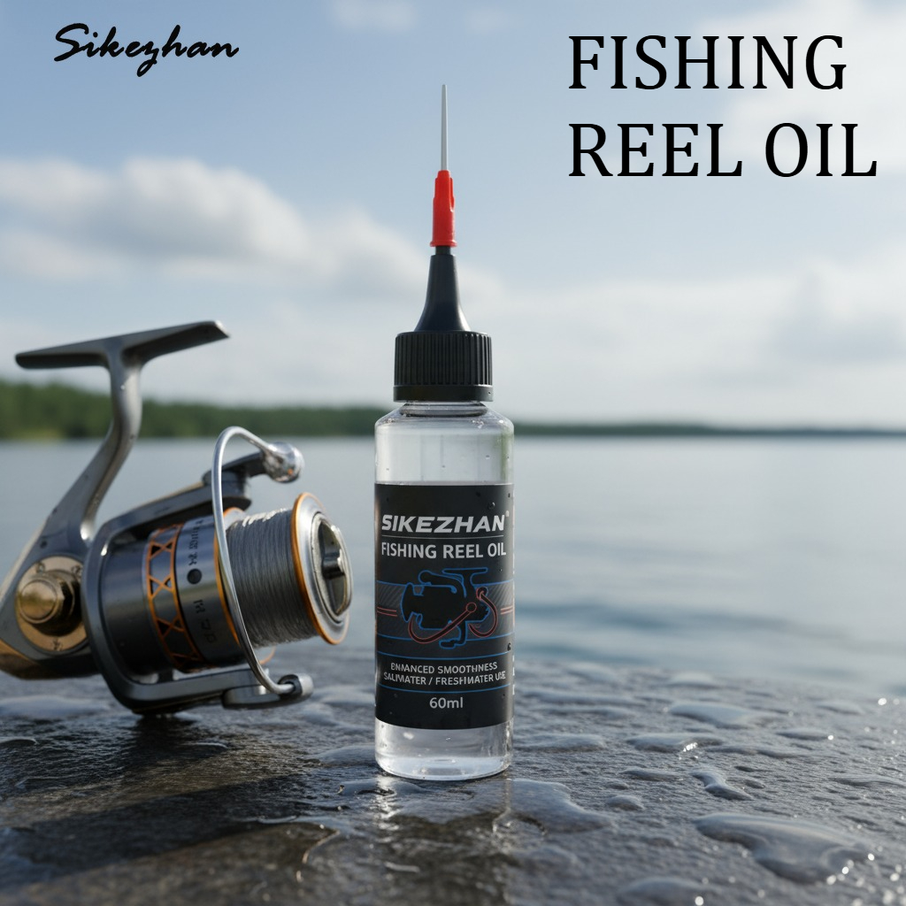 Reel Oil - น้ำมันรอกตกปลาพร้อมเข็มที่มีความแม่นยำ – น้ำมันหล่อลื่นรอกเพื่อการตีเหยื่อที่ราบรื่นและการป้องกันการกัดกร่อน ใช้ได้ทั้งน้ำเค็มและน้ำจืด