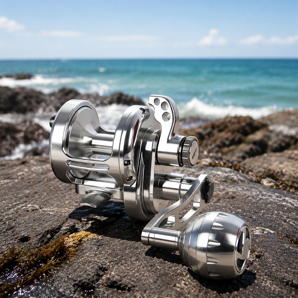 รอกตกปลาทะเลแบบทรอลลิ่ง อัตราท - Surf Reel บทวิจารณ์และราคา