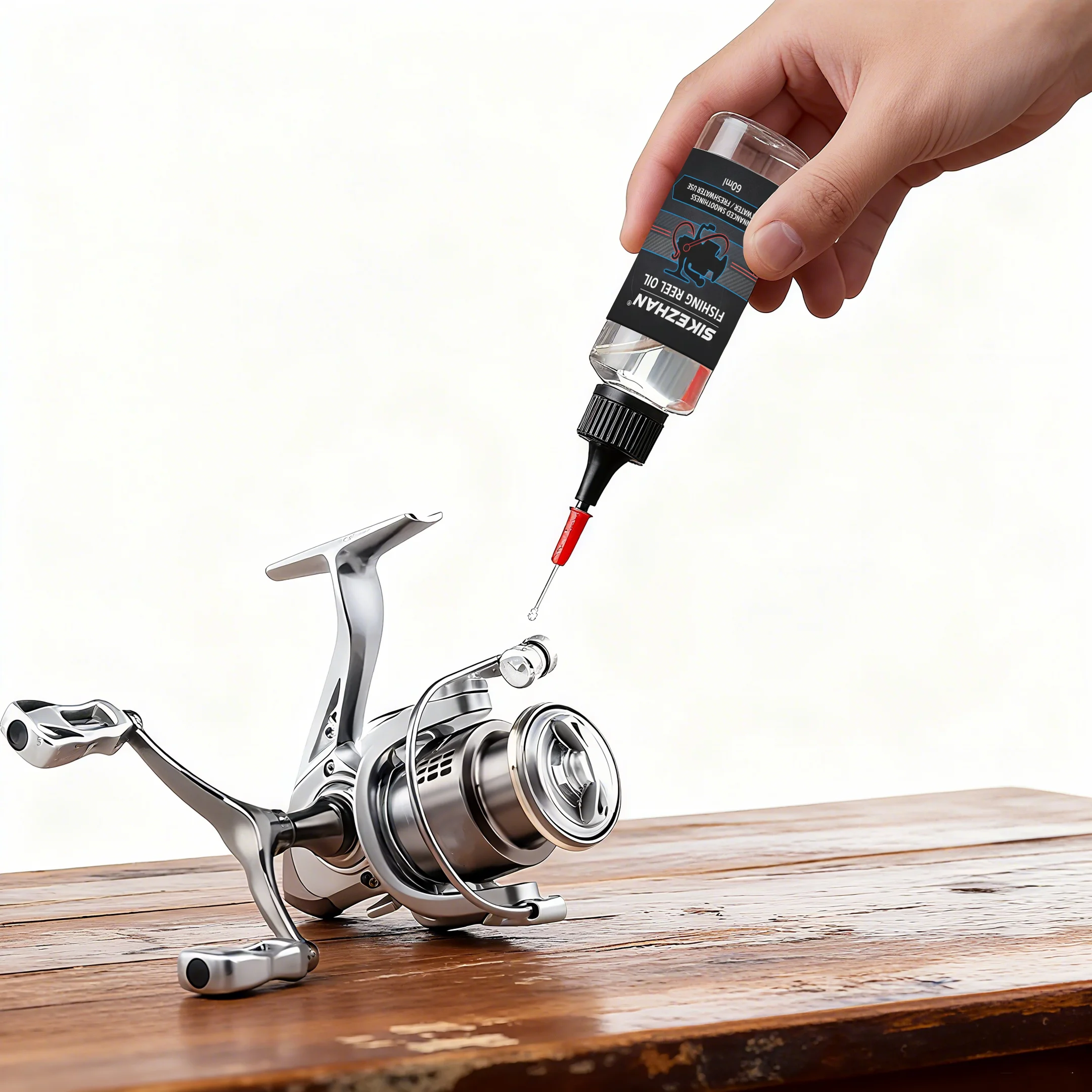 น้ำมันรอกตกปลาพร้อมเข็มที่มีคว - Reel Oil บทวิจารณ์และราคา